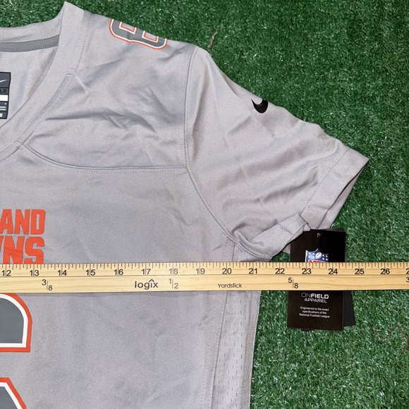 Cleveland Browns Jersey Womens Large Gray Nike NFL Football Baker‎ Mayfield NWT - Picture 5 of 7